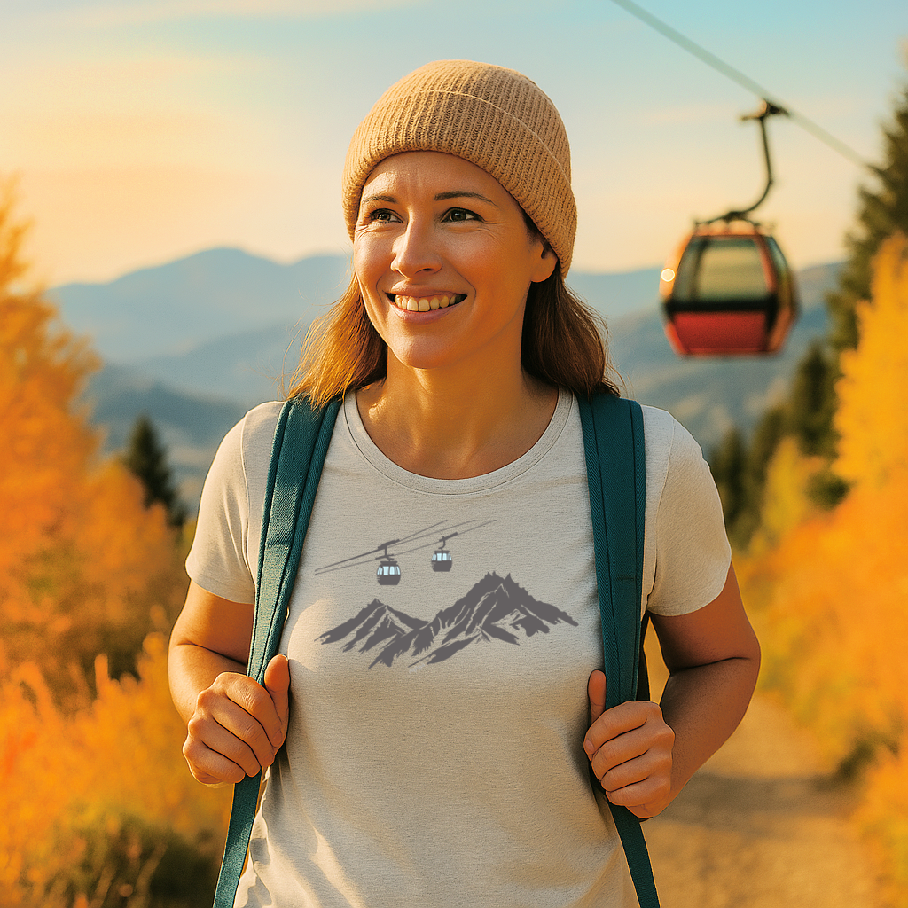 4er Gondel - Angenehm weiches Unisex Bio-Shirt