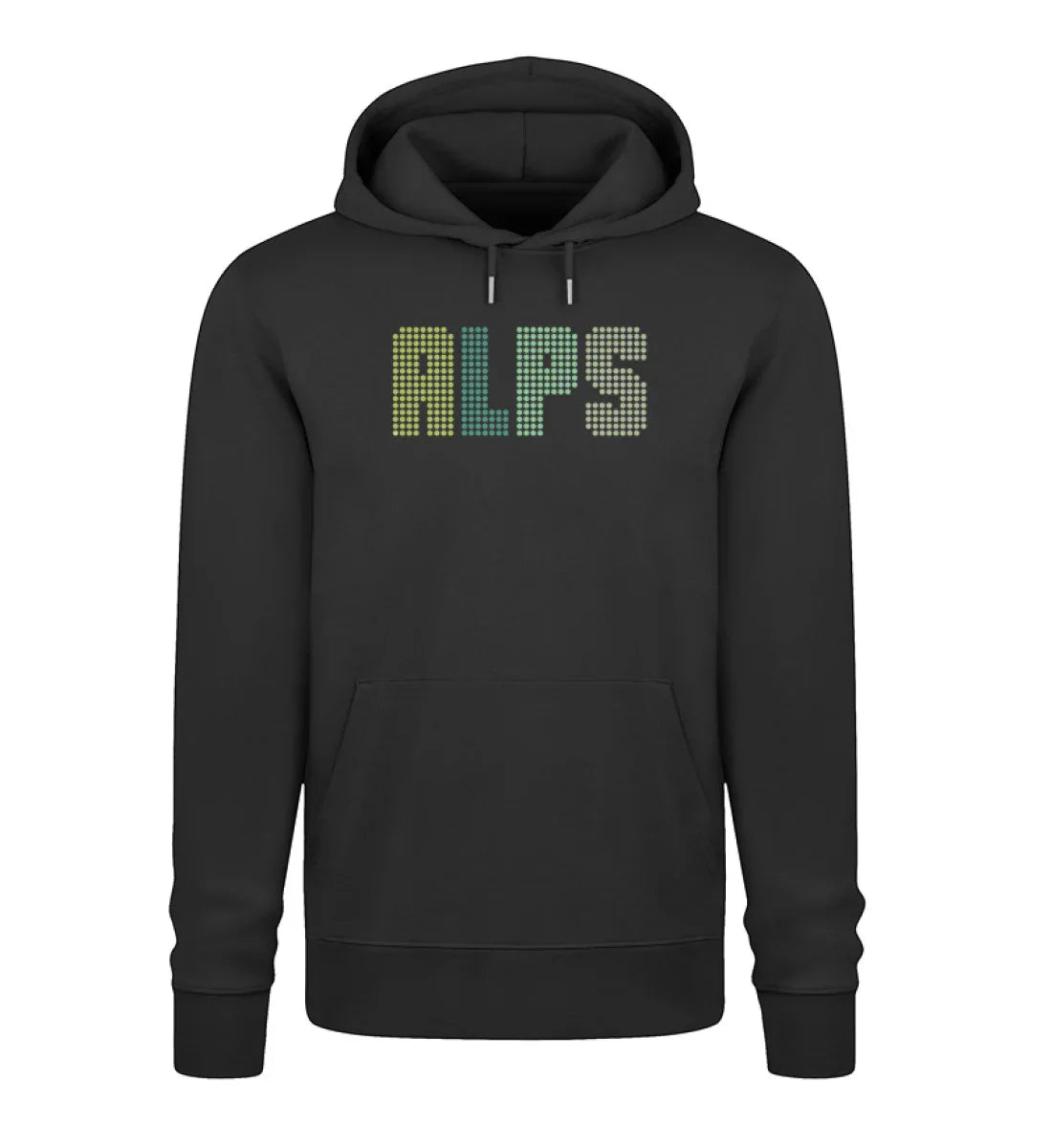ALPS gepunktet – Unisex Premium Organic Hoodie Black