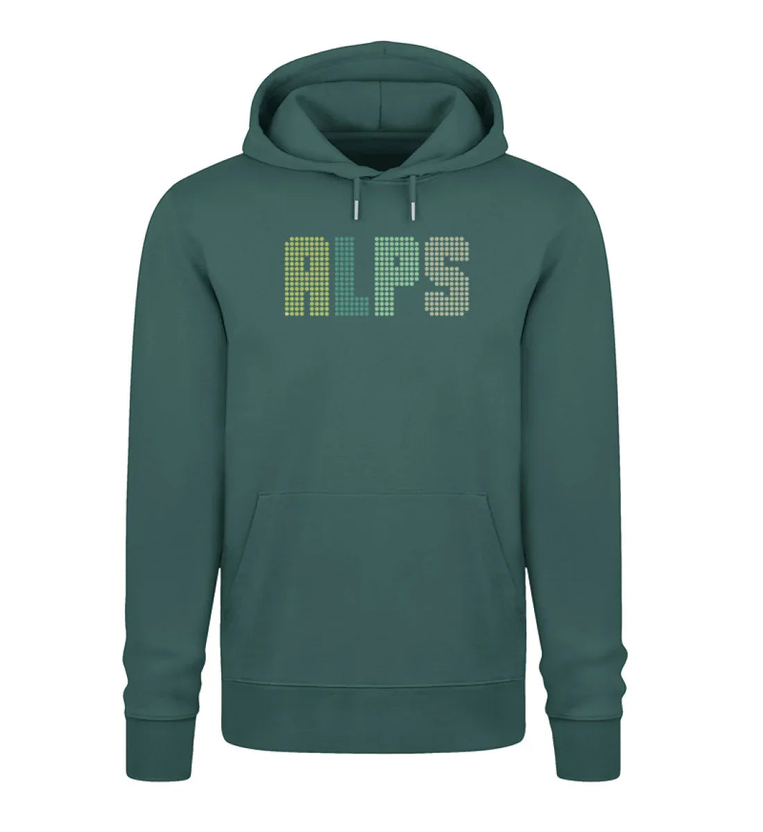 ALPS gepunktet – Unisex Premium Organic Hoodie Glazed Green