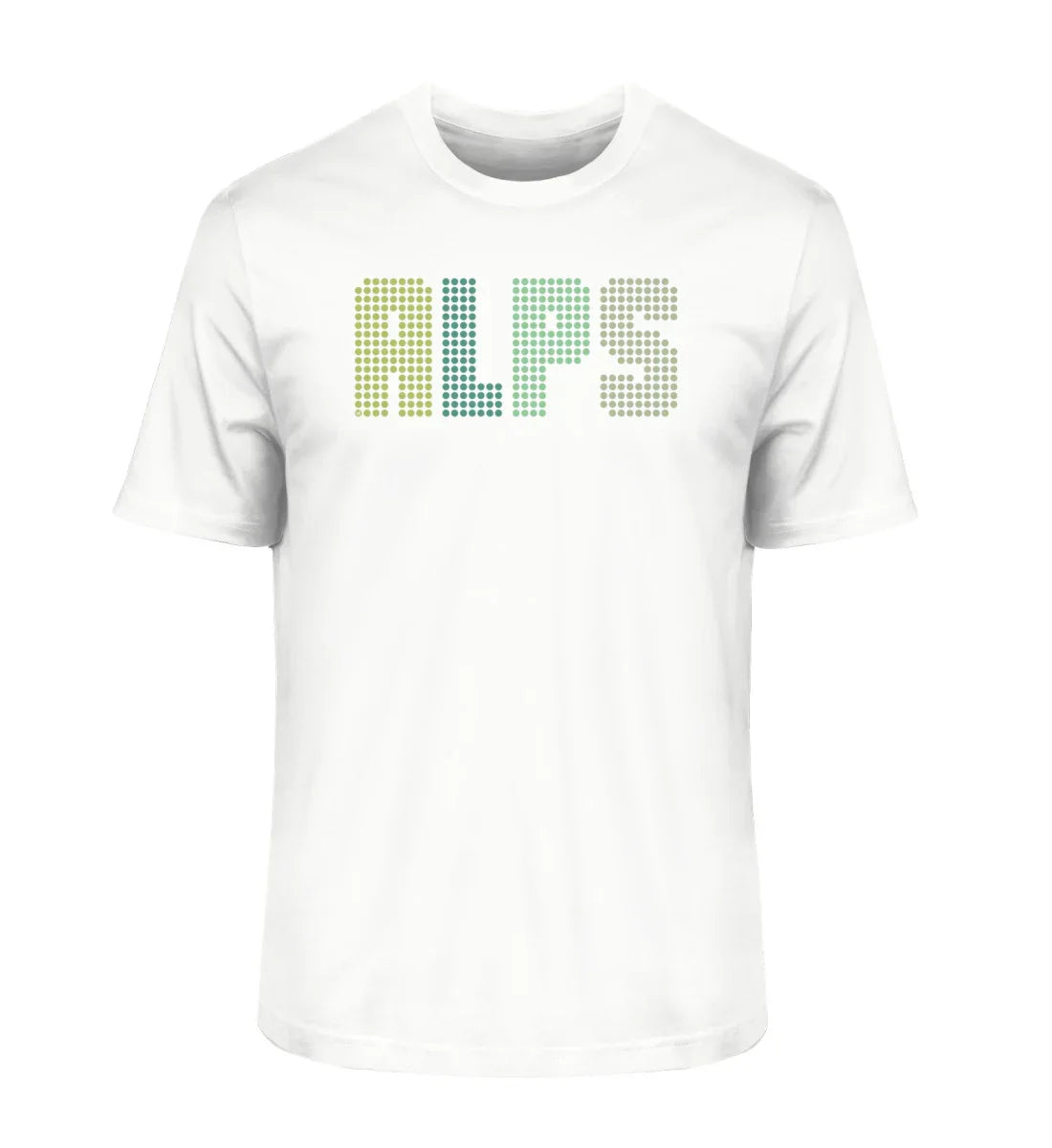 ALPS gepunktet – Unisex Premium Organic T-Shirt White