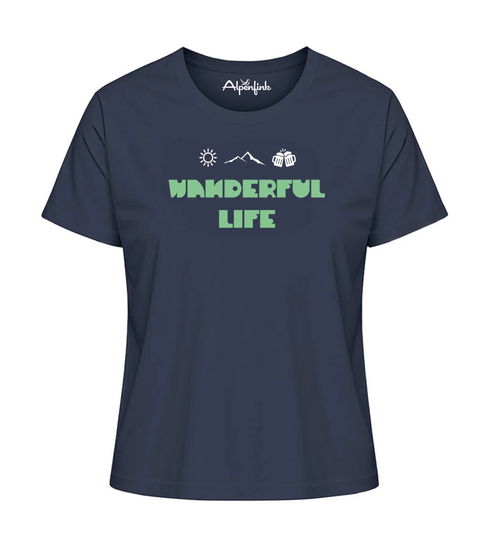 Wanderful Life – Damen Premium Organic Shirt