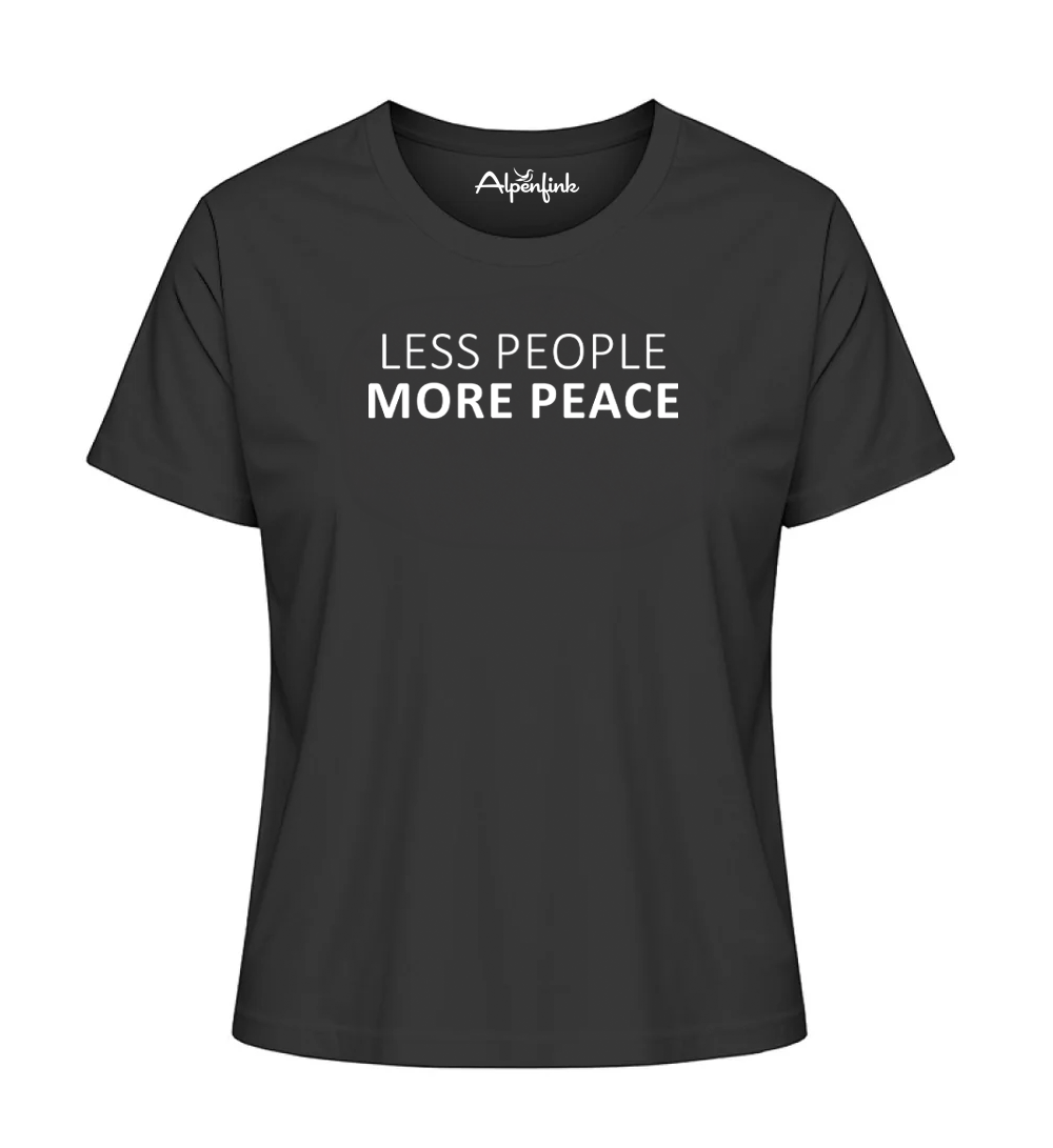Less People-More Peace – Damen Premium Organic Shirt