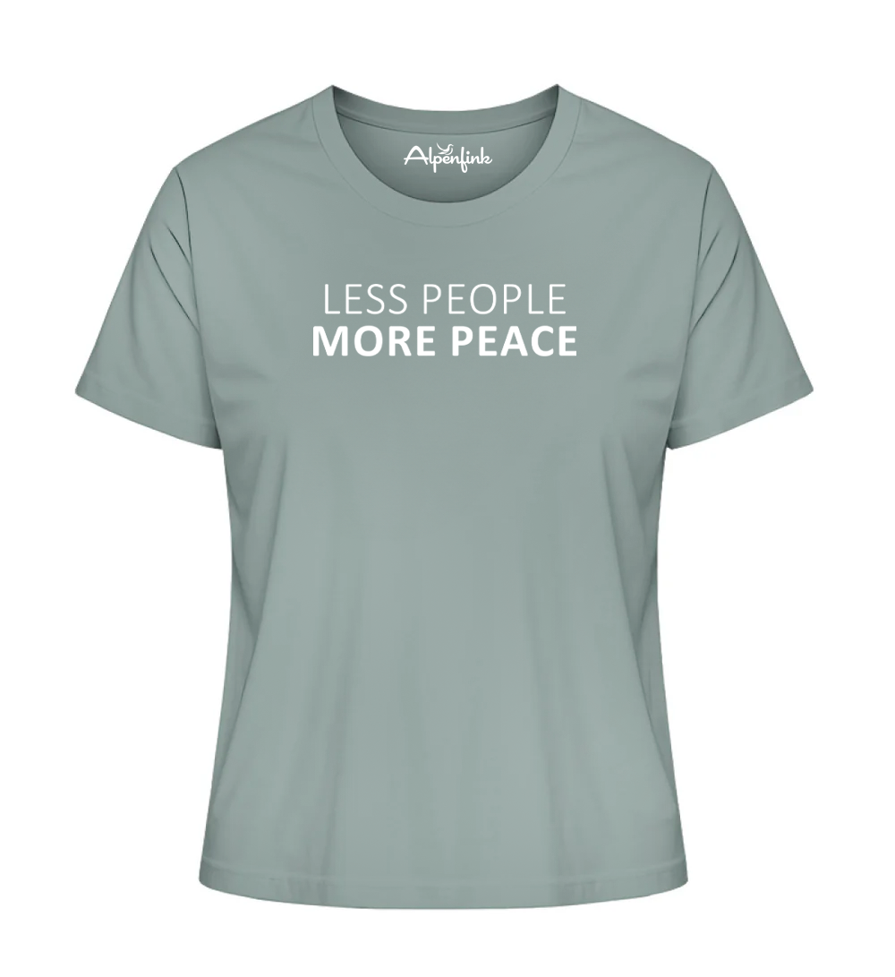 Less People-More Peace – Damen Premium Organic Shirt