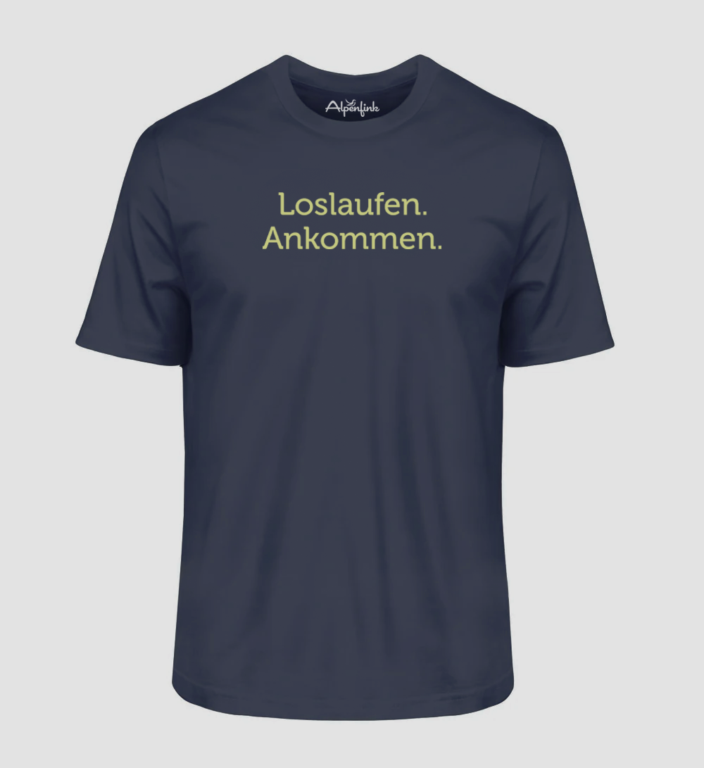LOSLAUFEN. ANKOMMEN. – Herren Premium Organic Shirt