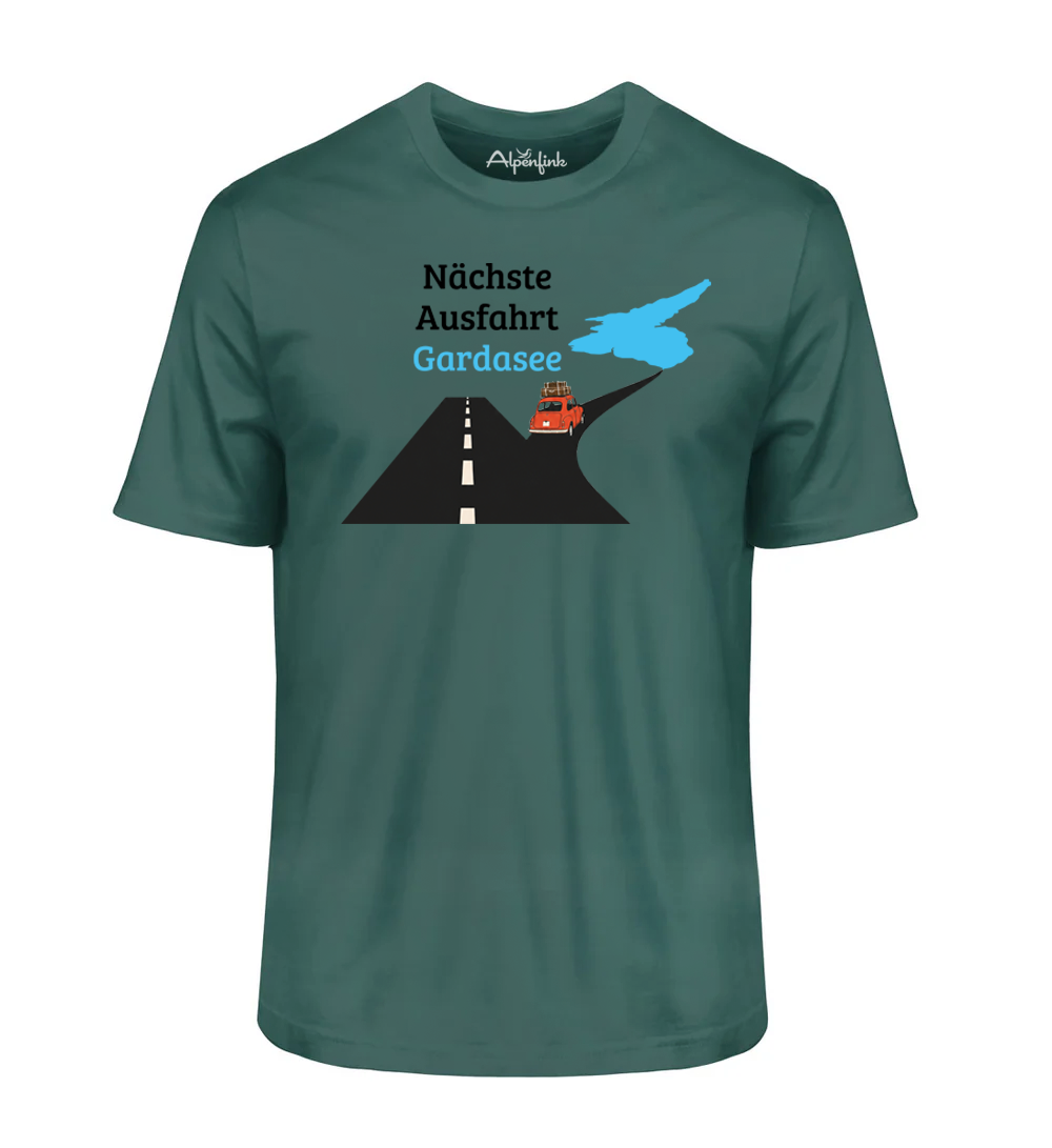 Nächste Ausfahrt Gardasee – Angenehm weiches Unisex Bio-Shirt