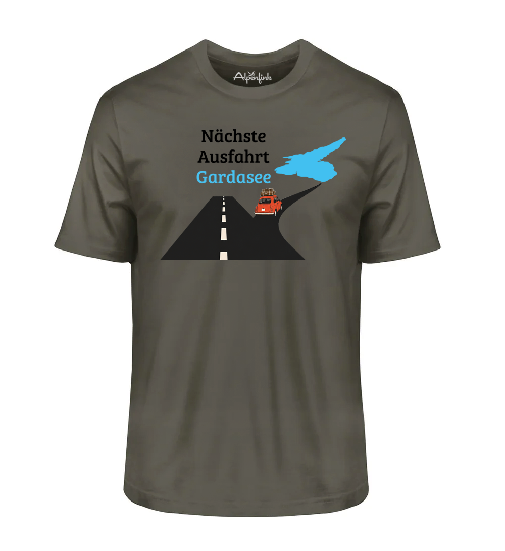 Nächste Ausfahrt Gardasee – Angenehm weiches Unisex Bio-Shirt
