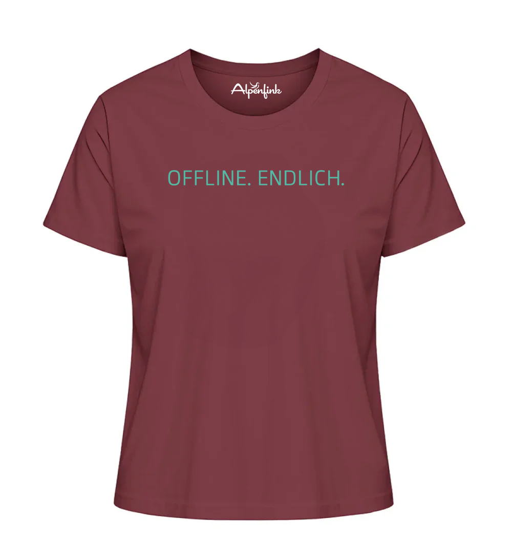 OFFLINE. ENDLICH. – Damen Premium Organic Shirt