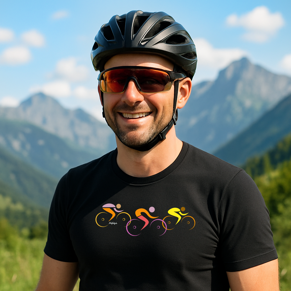Ride the Alps – Stylisches und angenehm weiches Unisex Bio-T-Shirt
