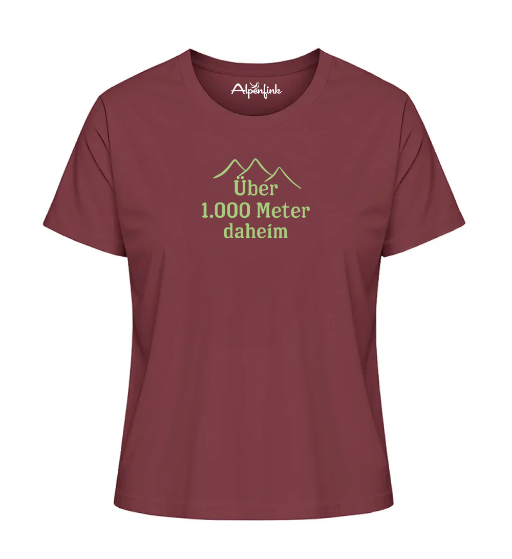 Über 1.000 Meter daheim – Damen Premium Organic Shirt