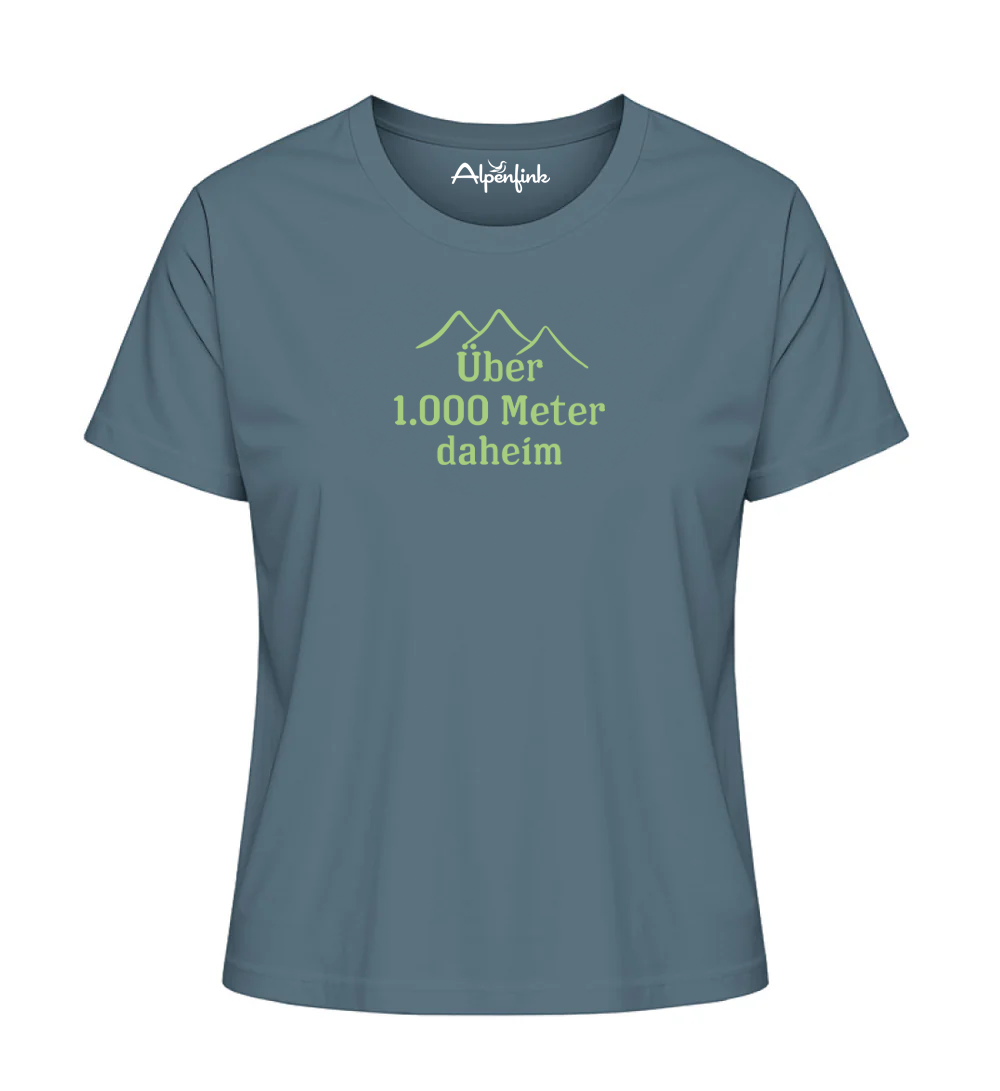 Über 1.000 Meter daheim – Damen Premium Organic Shirt