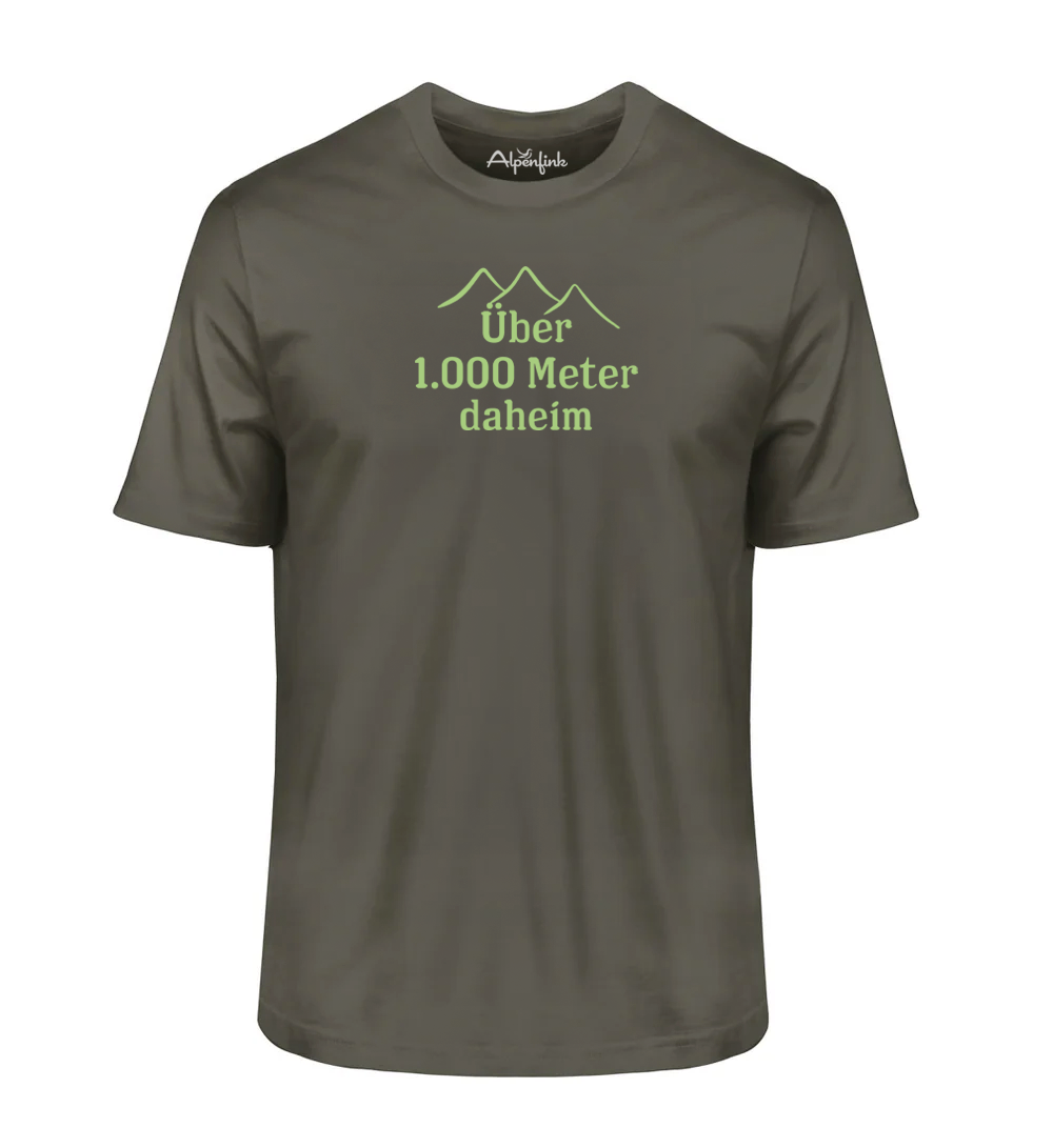Über 1.000 Meter daheim – Herren Premium Organic Shirt