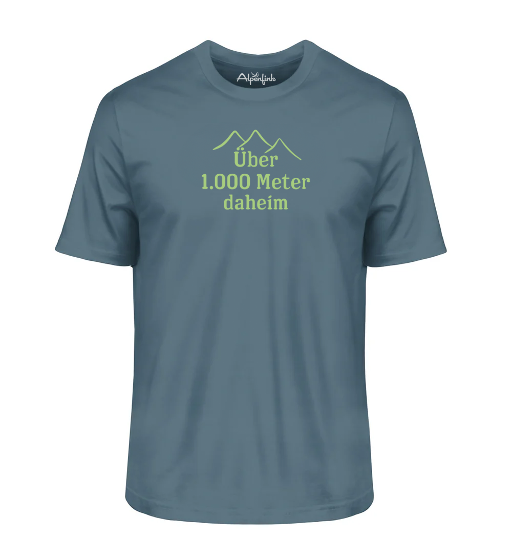 Über 1.000 Meter daheim – Herren Premium Organic Shirt