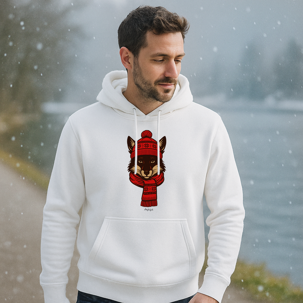 Winterfuchs - Weicher und angenehmer Unisex Organic Hoodie