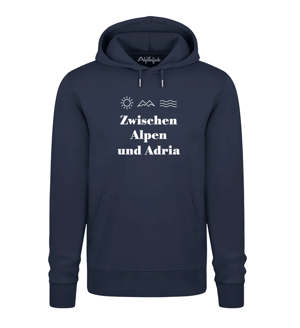 Zwischen Alpen und Adria – Unisex Organic Hoodie