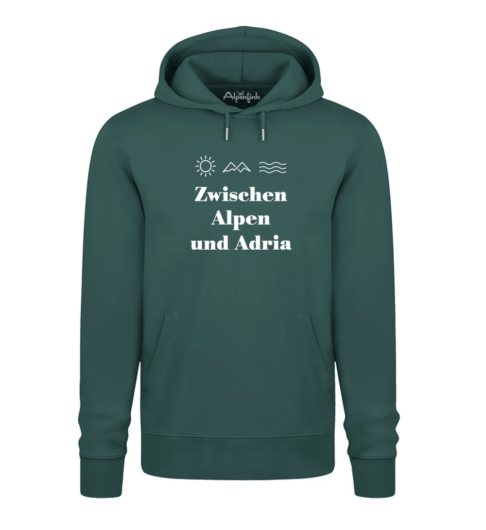 Zwischen Alpen und Adria – Unisex Organic Hoodie