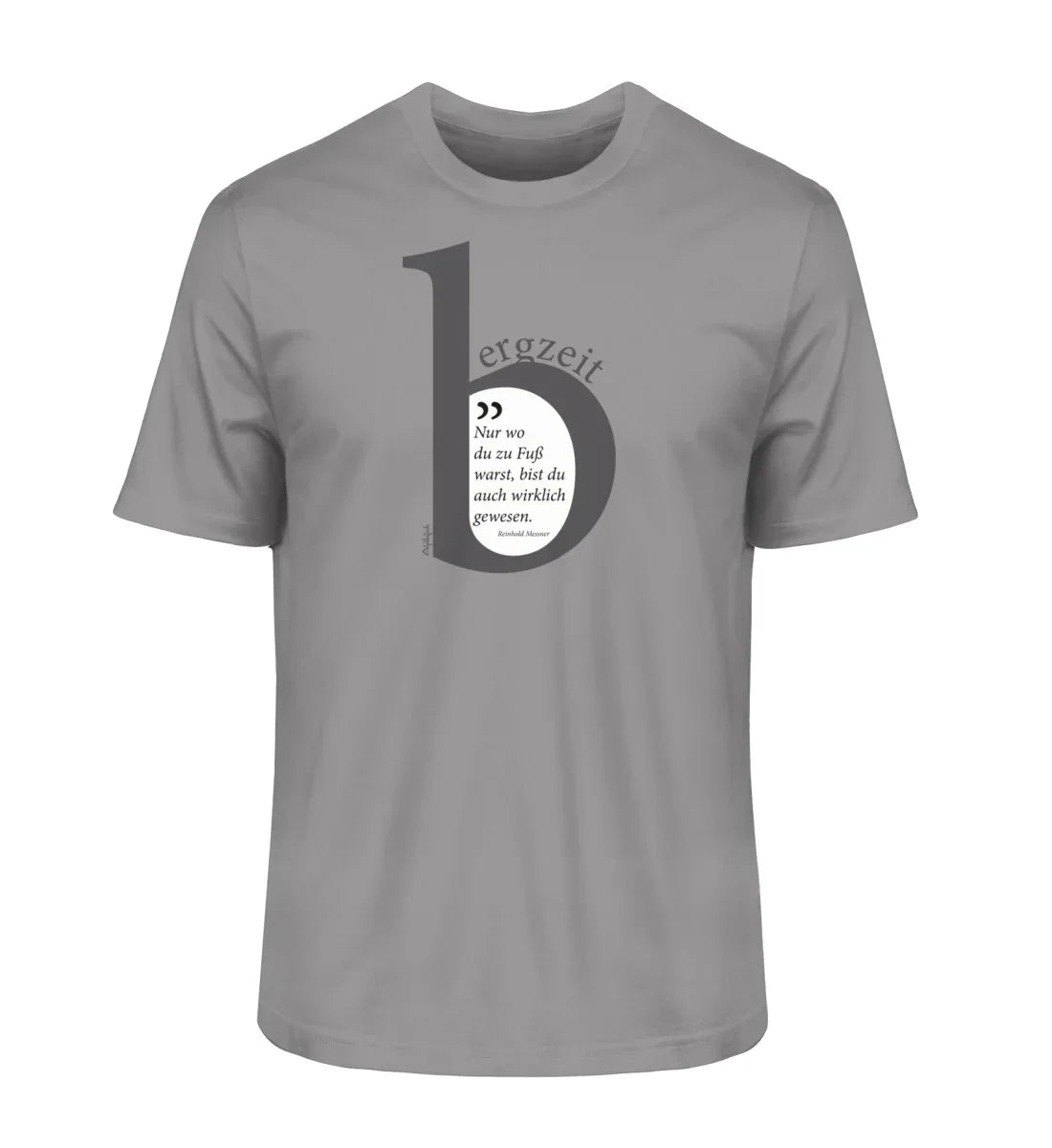 bergzeit - Herren Premium Organic Shirt Mid Heather Grey