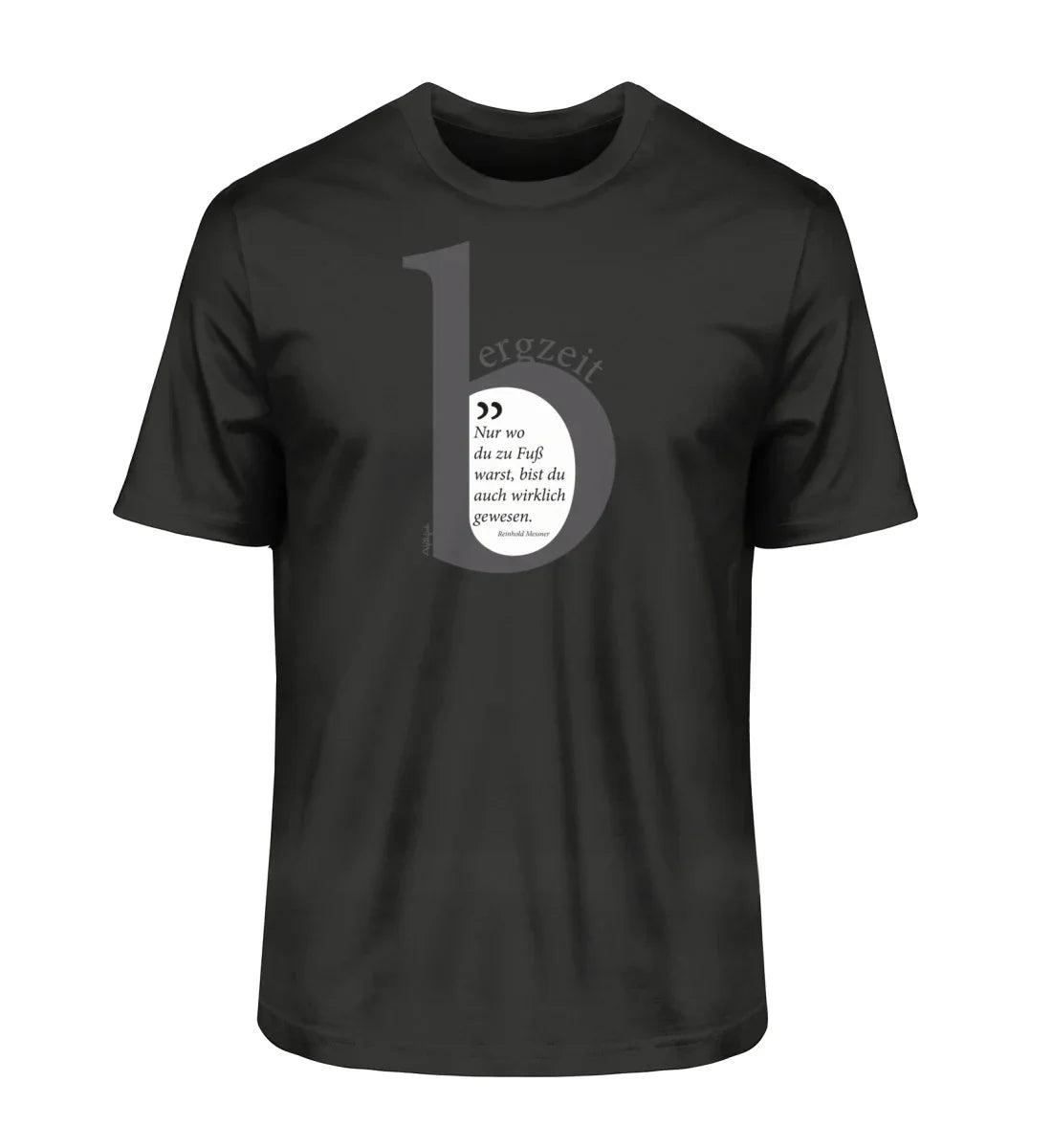bergzeit - Herren Premium Organic Shirt schwarz