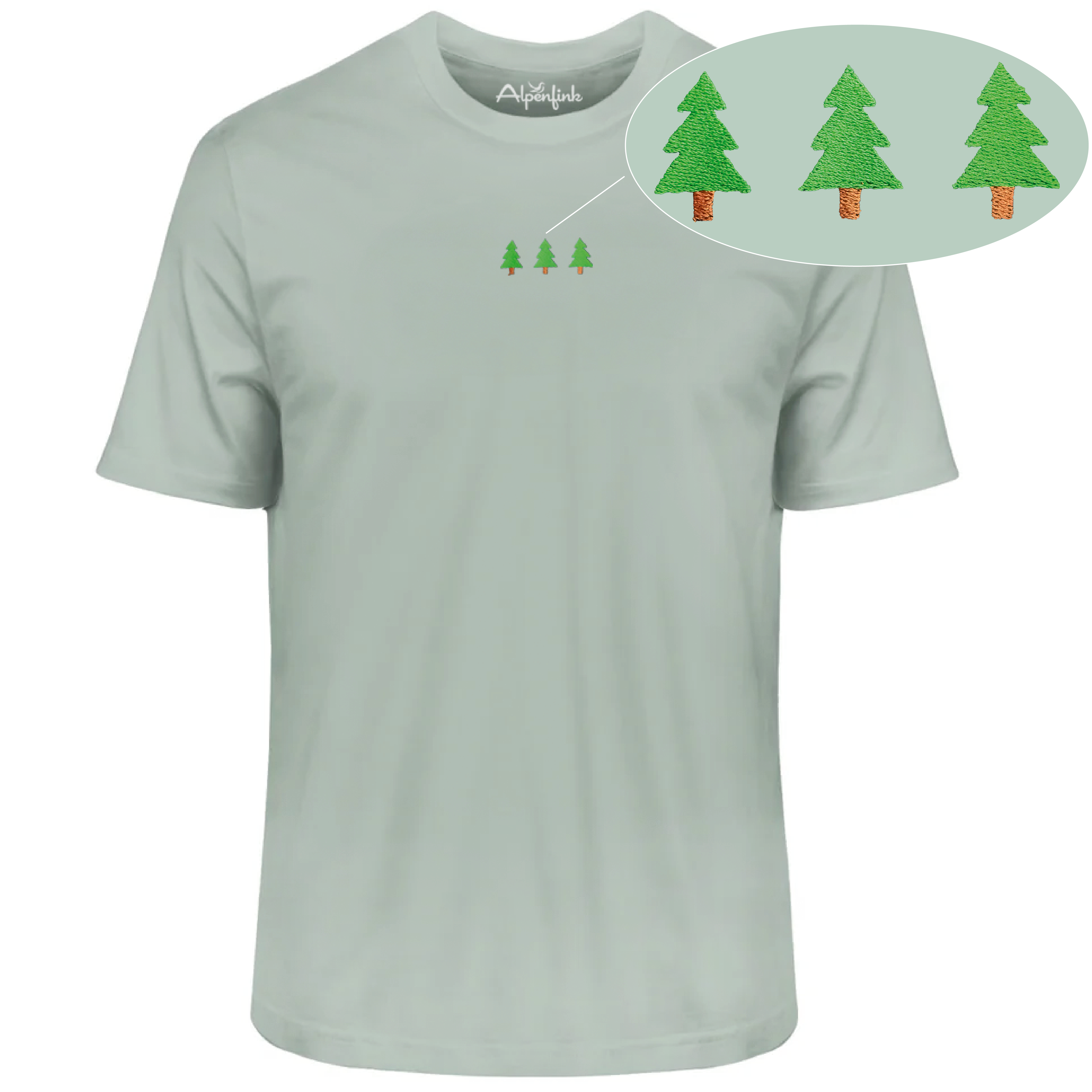 3 Tannen (gestickt)  - Unisex Premium Organic Shirt