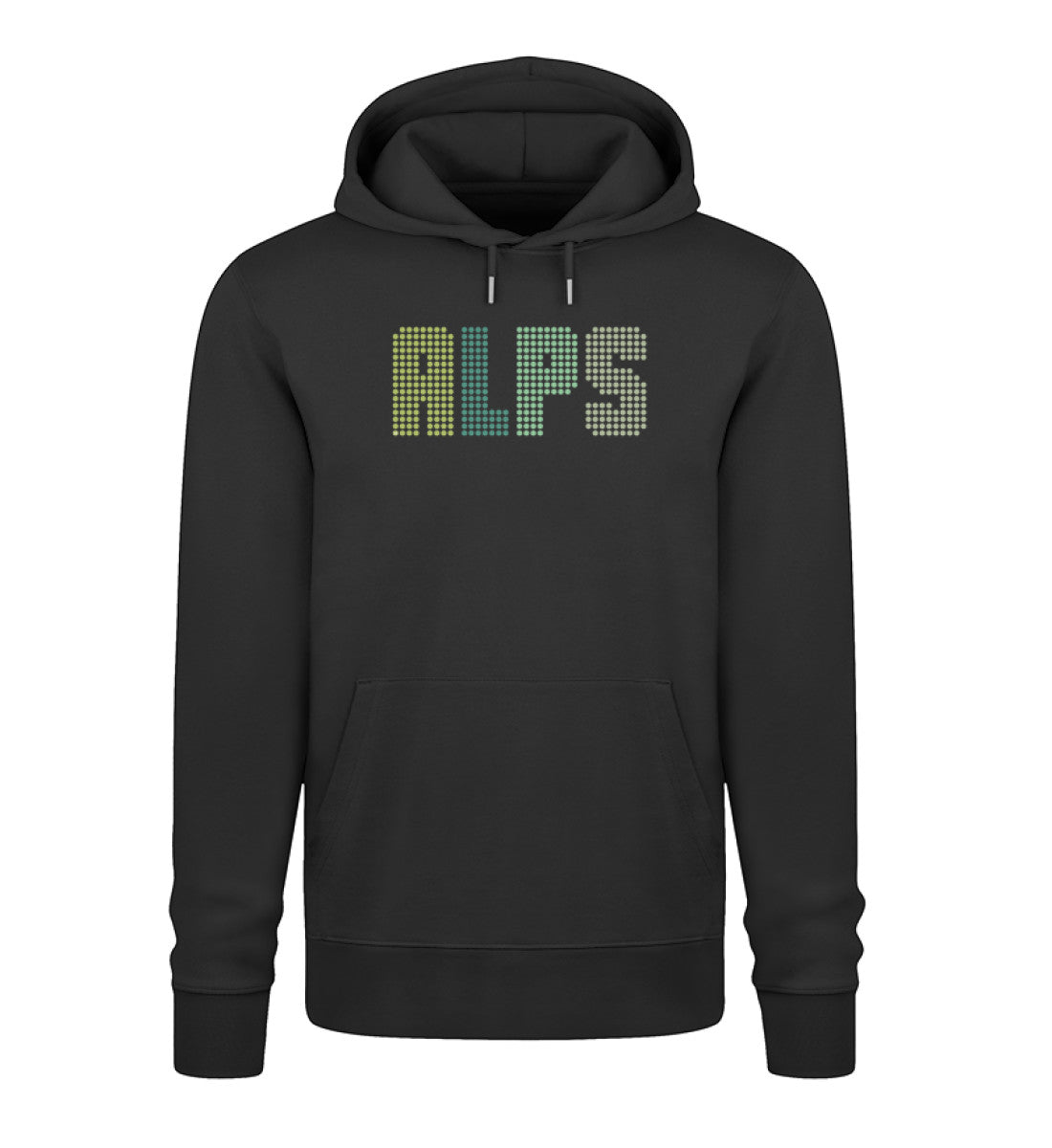 ALPS gepunktet – Unisex Premium Organic Hoodie Black