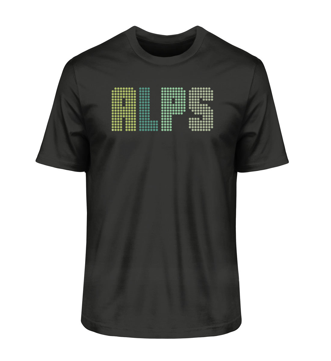 ALPS gepunktet – Unisex Premium Organic T-Shirt Black