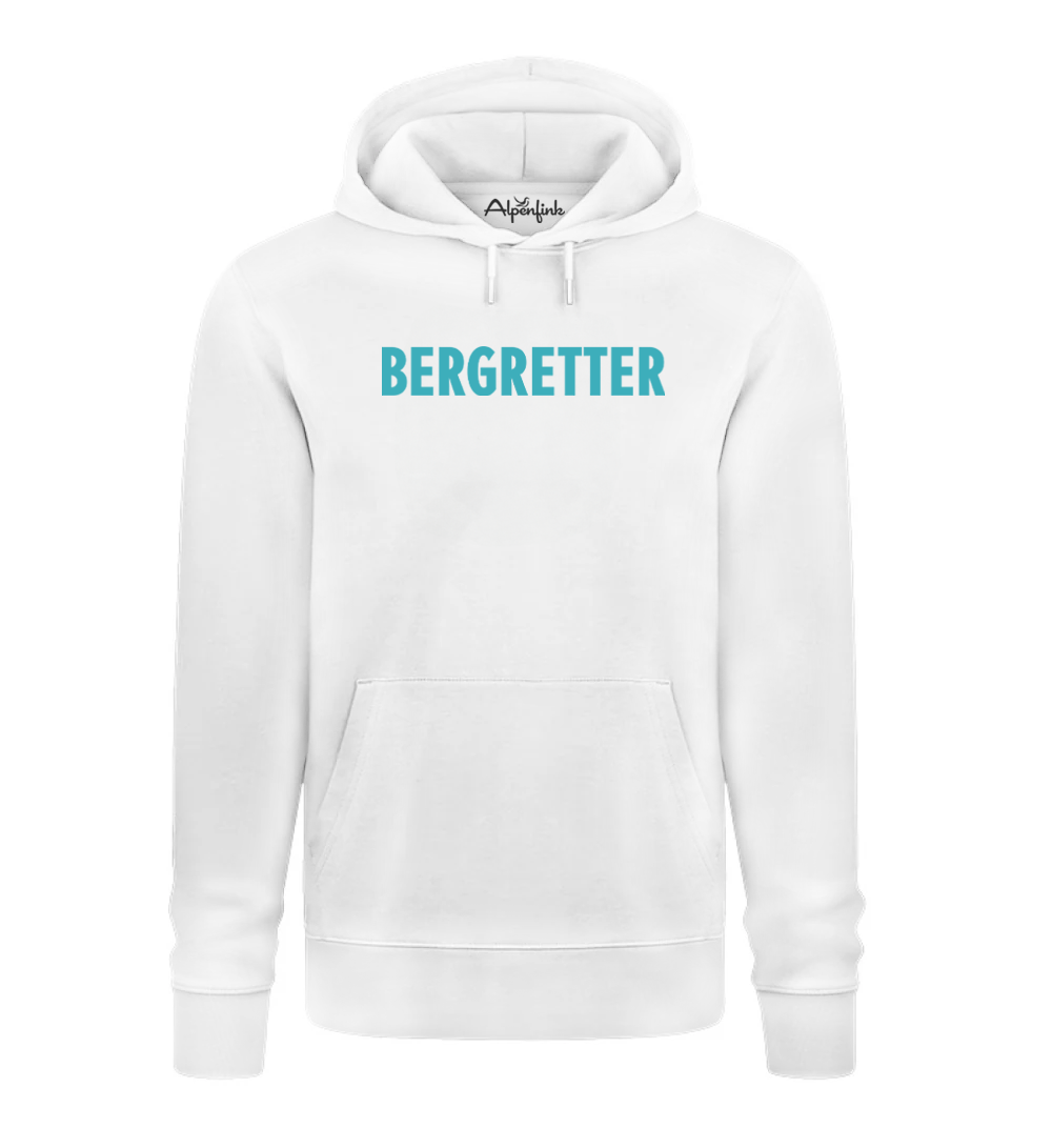 Off-White Herren Bio Hoodie mit Bergretter Motiv