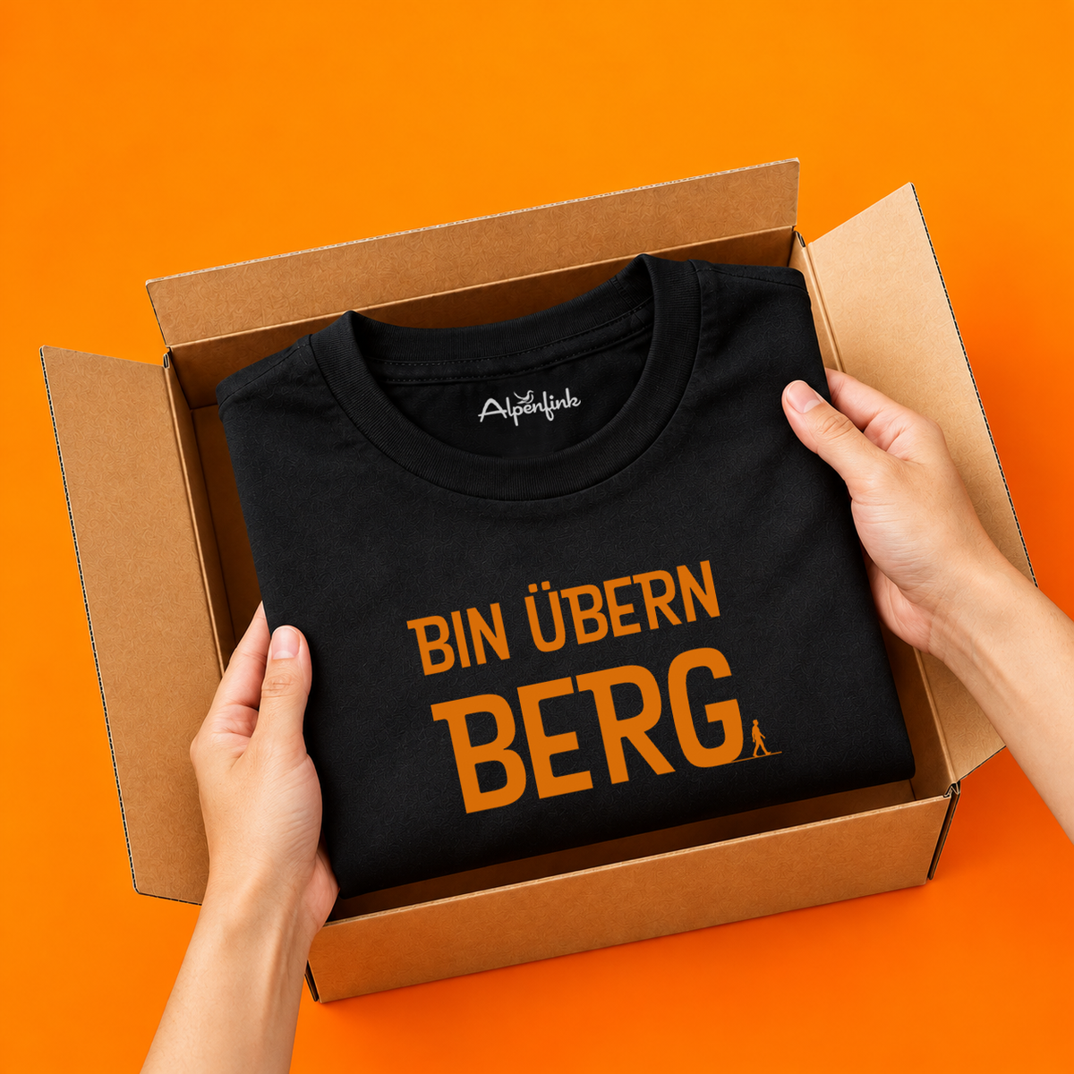 Bin übern Berg – Herren Bio T-Shirt