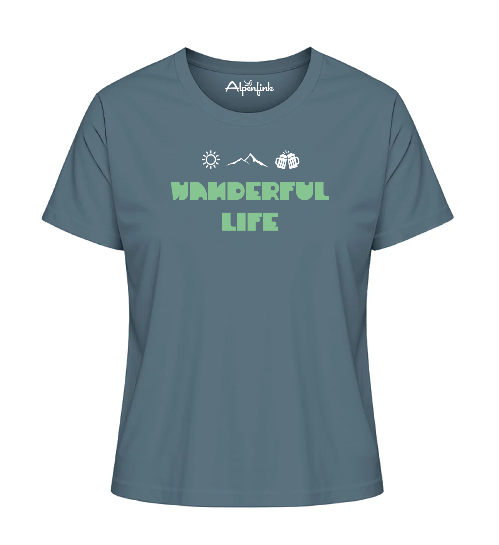Wanderful Life – Damen Premium Organic Shirt