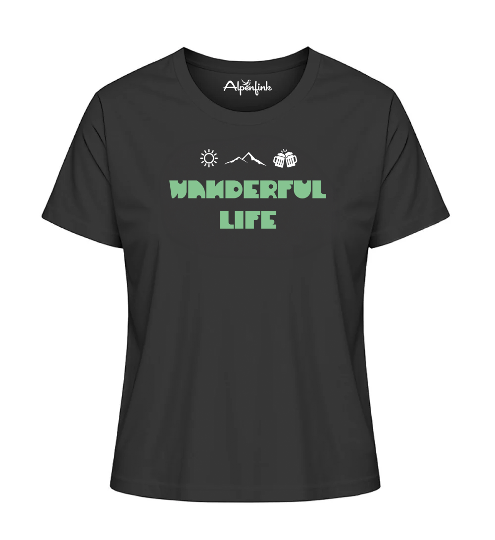 Wanderful Life – Damen Premium Organic Shirt