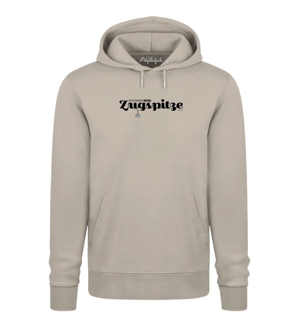Desert dust Herren Bio Hoodie mit Zugspitze Motiv