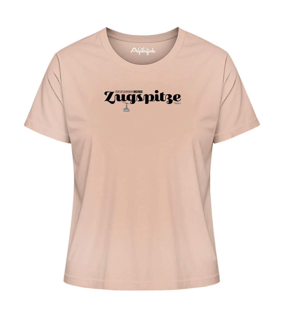 Fraiche Paiche Damen Bio T-Shirt mit Zugspitze Motiv