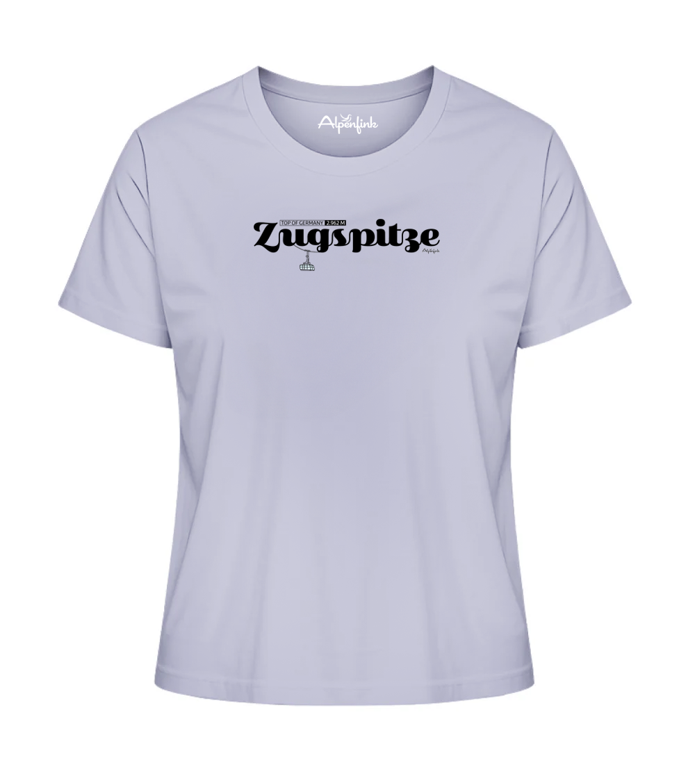 Lavender Damen Bio T-Shirt mit Zugspitze Motiv