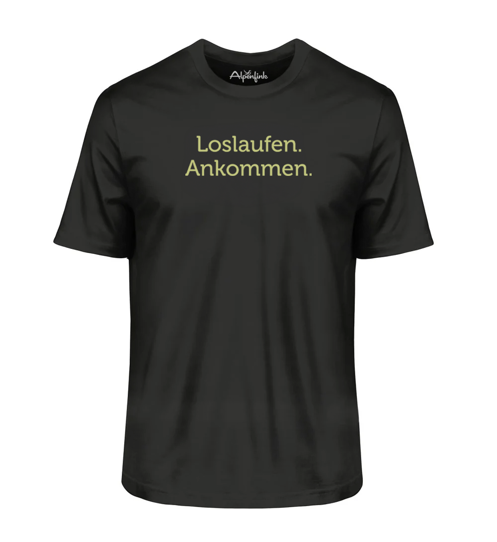 LOSLAUFEN. ANKOMMEN. – Herren Premium Organic Shirt
