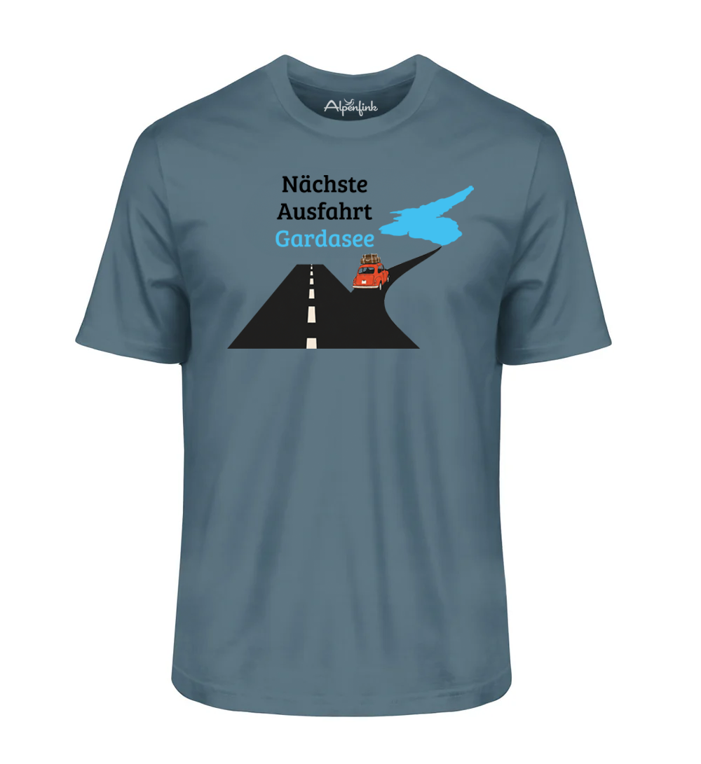 Nächste Ausfahrt Gardasee – Angenehm weiches Unisex Bio-Shirt