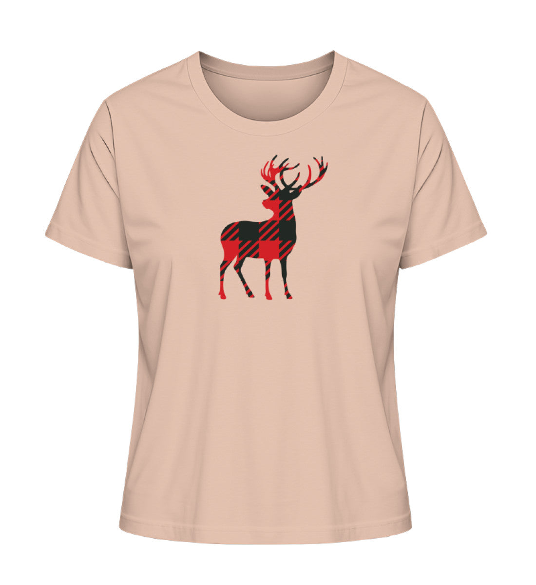 Pepita Hirsch – Damen Premium Organic Shirt Fraiche Peche