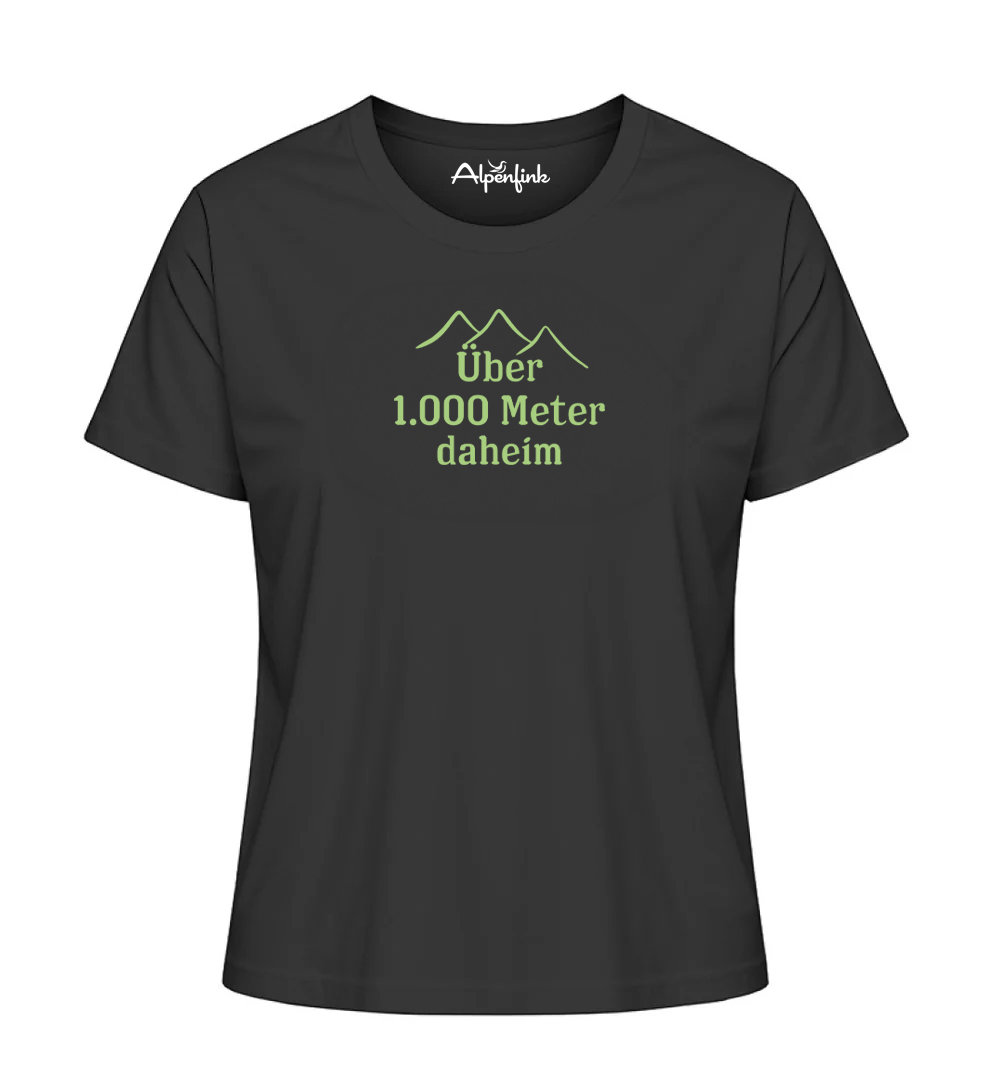 Über 1.000 Meter daheim – Damen Premium Organic Shirt