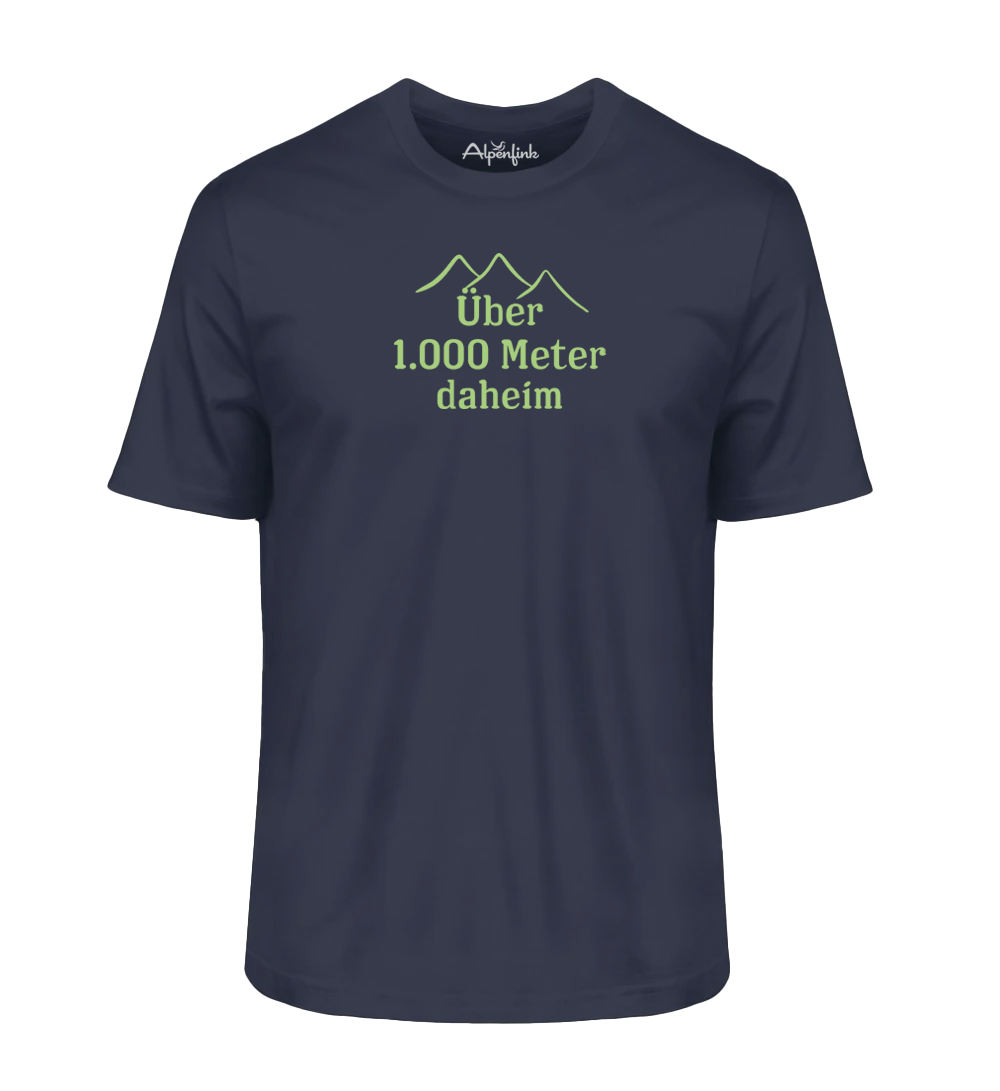 Über 1.000 Meter daheim – Herren Premium Organic Shirt
