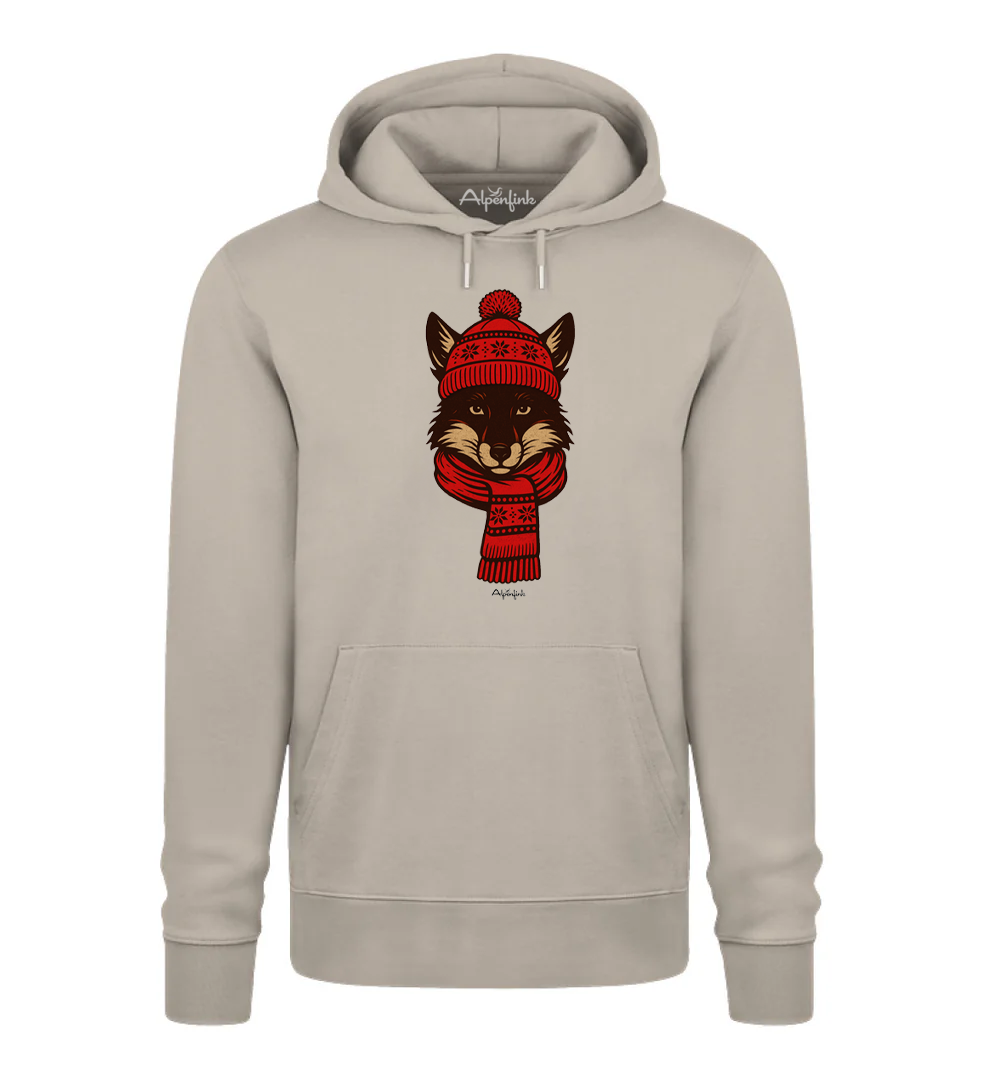 Winterfuchs  - Weicher und angenehmer Unisex Organic Hoodie