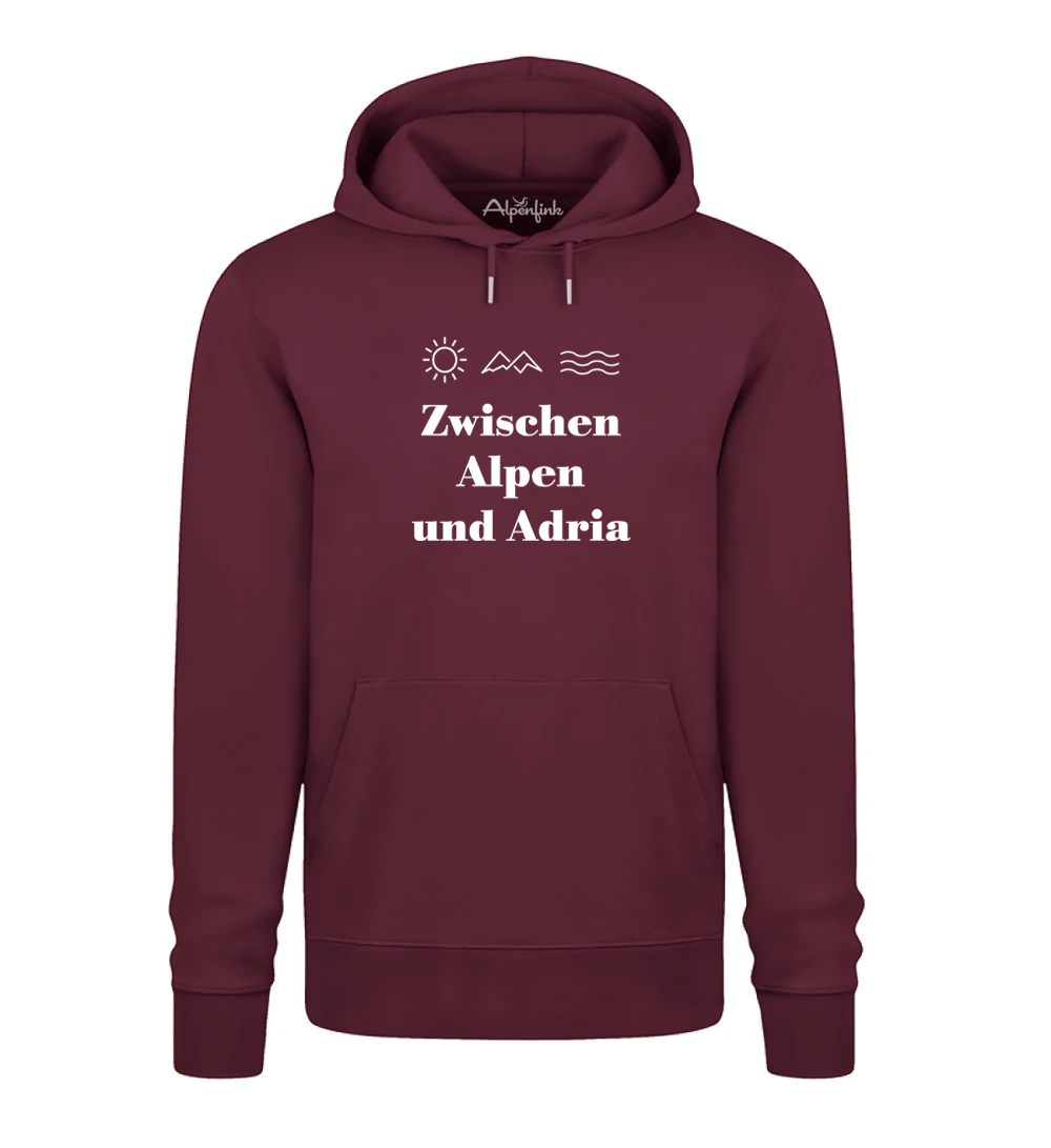 Zwischen Alpen und Adria – Unisex Organic Hoodie