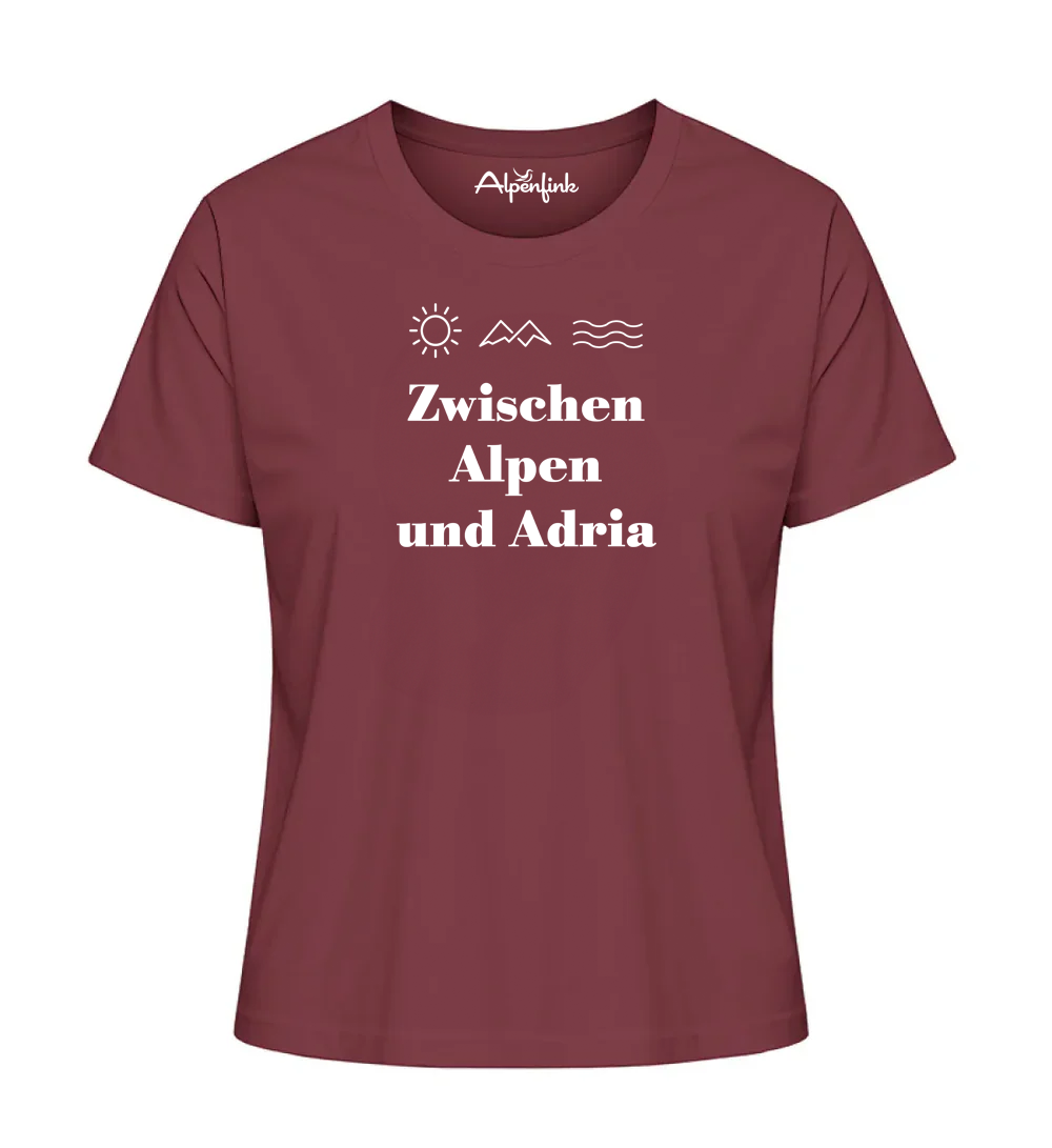 Zwischen Alpen und Adria – Damen Premium Organic T-Shirt