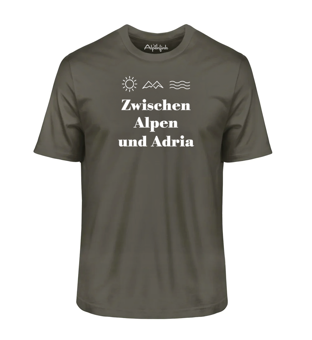 Zwischen Alpen und Adria – Angenehm weiches Unisex Bio-Shirt